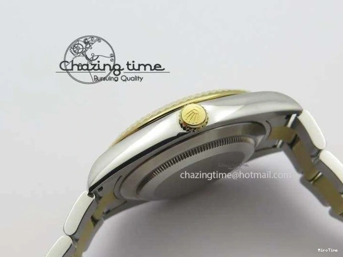 MiroTime 0404 DateJust II 116333 SS YG 41mm EW Best Edition White Dial Roman Markers On SS Bracelet A Casual 3821